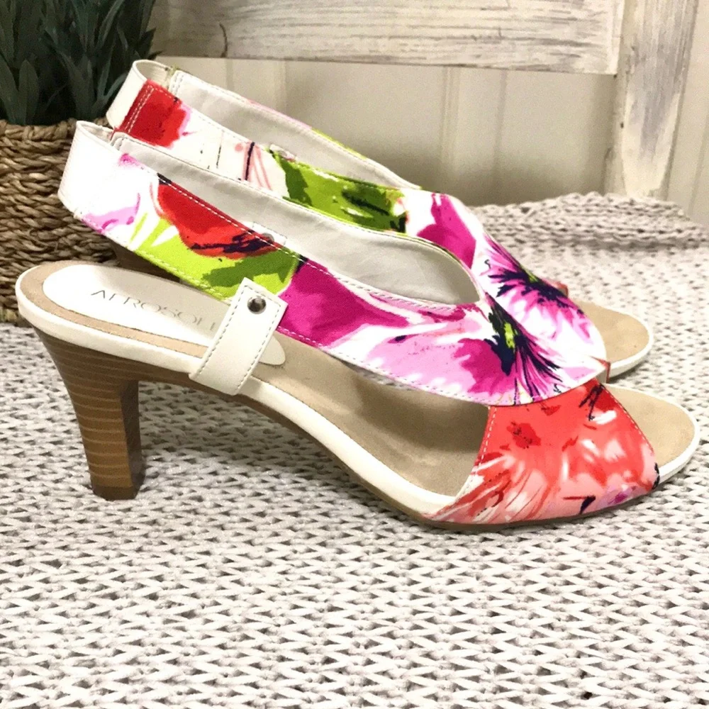 Aerosoles Floral Rewrote Canvas Slingback